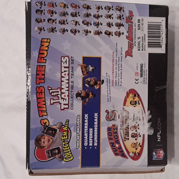 DALLAS COWBOYS LIL' TEAMMATES FIGURINE SET NFL PK OF 3 REFEREE - Picture 3 of 7